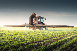 Tractor Spraying