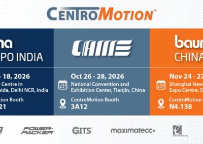 CentroMotion exhibiting at three Asian manufacturing trade shows